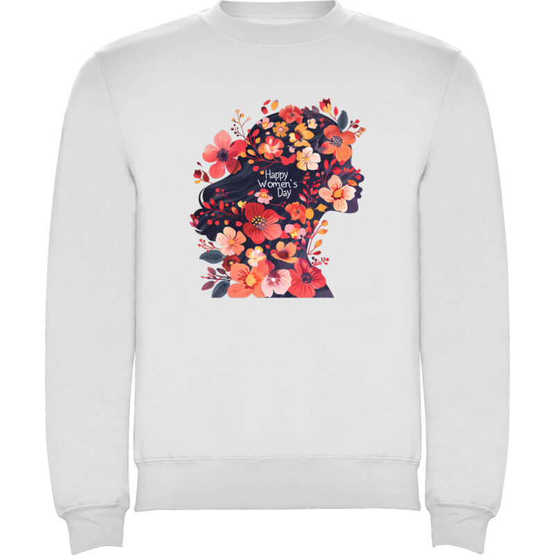 Pulover Happy Womens Day (model 5), Alb