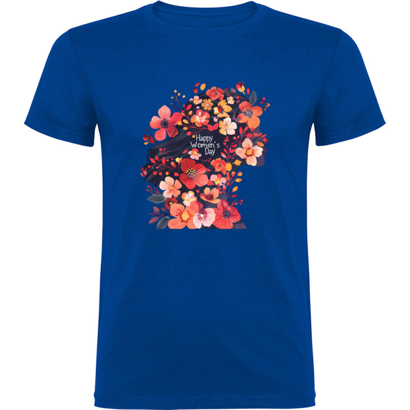 Tricou Happy Womens Day (model 5), Albastru