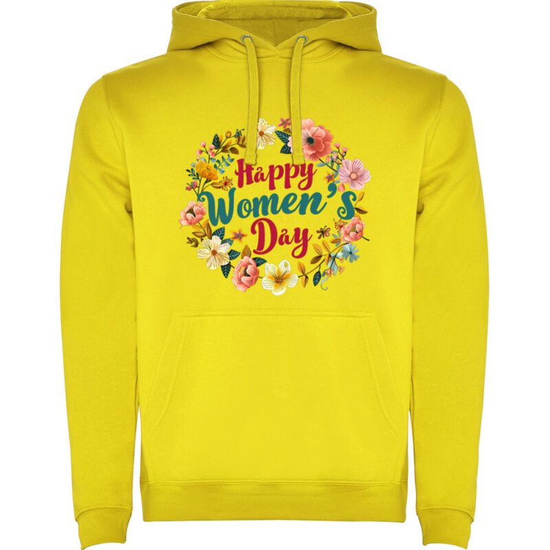 Hanorac Happy Womens Day (model 6), Galben