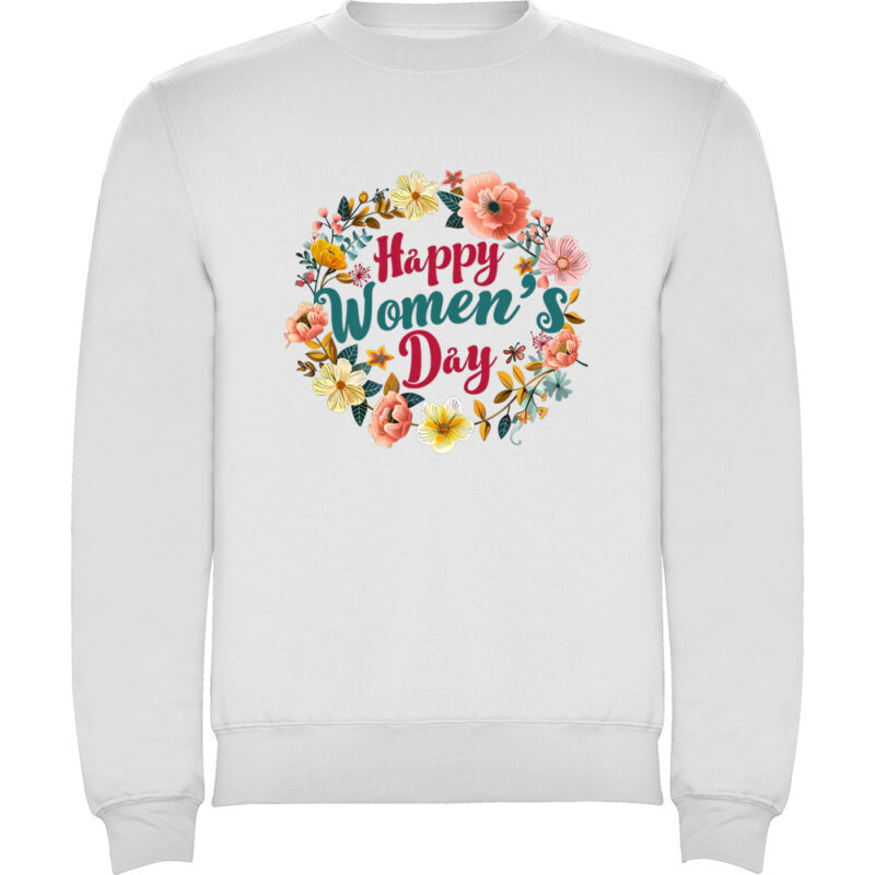 Pulover Happy Womens Day (model 6), Alb