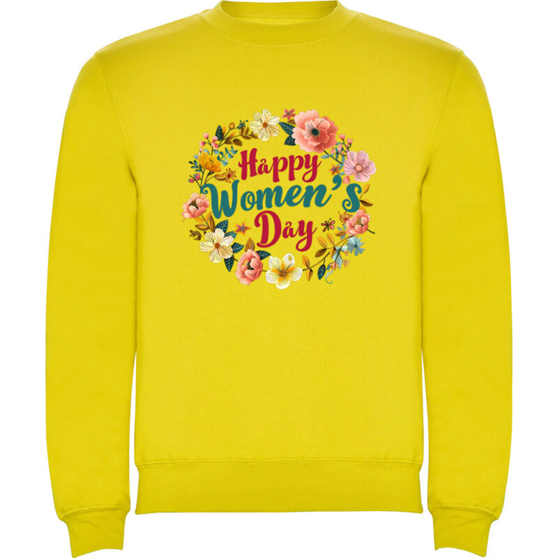 Pulover Happy Womens Day (model 6), Galben