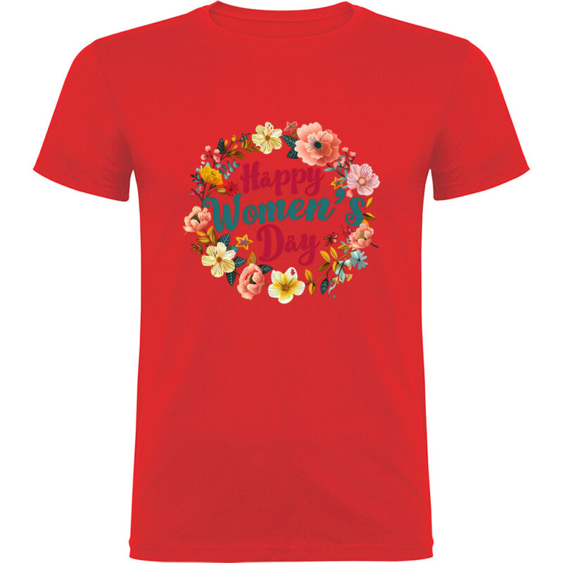 Tricou Happy Womens Day (model 6), Roșu
