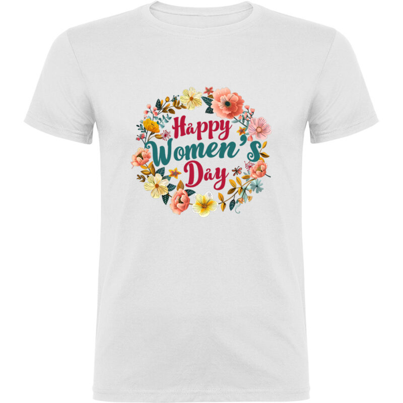 Tricou Happy Womens Day (model 6), Alb