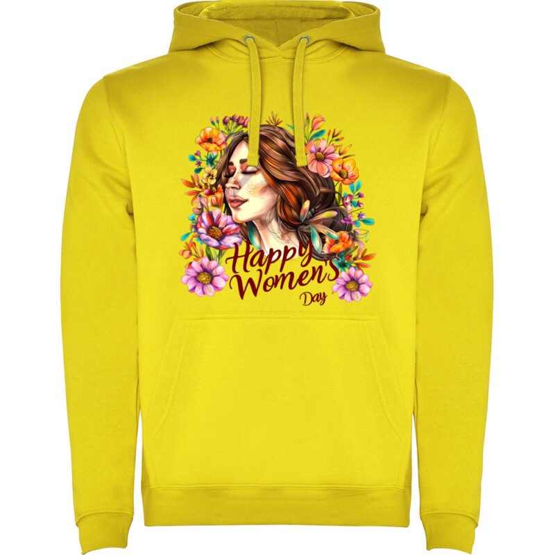 Hanorac Happy Womens Day (model 7), Galben