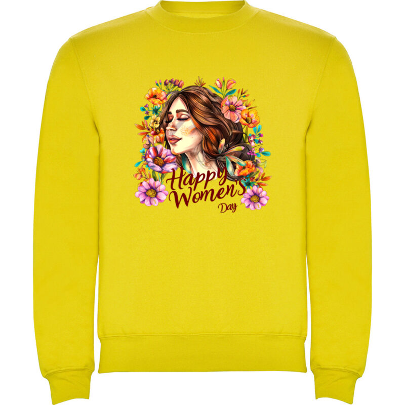 Pulover Happy Womens Day (model 7), Galben