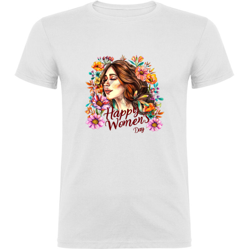 Tricou Happy Womens Day (model 7), Alb