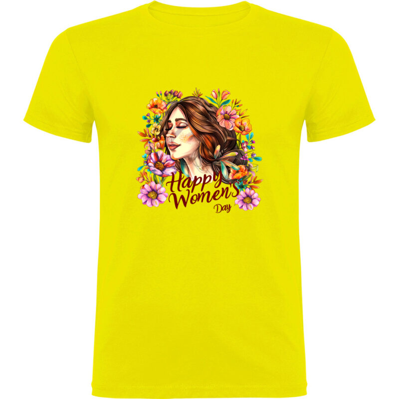 Tricou Happy Womens Day (model 7), Galben