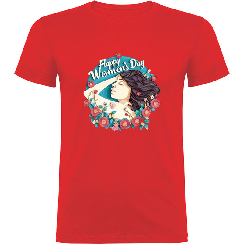 Tricou Happy Womens Day (model 8), Roșu