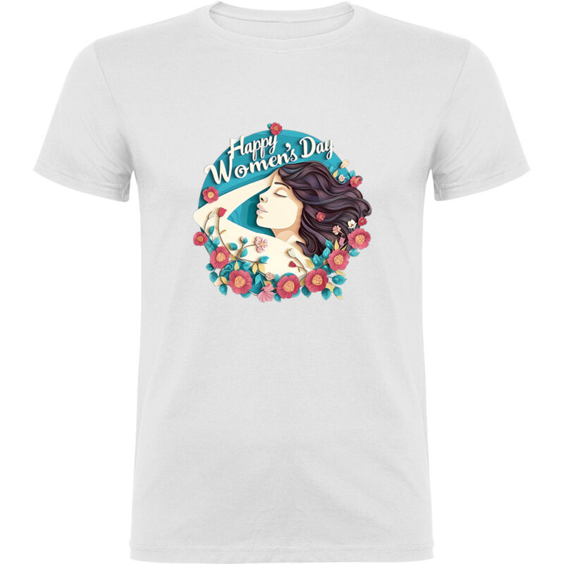 Tricou Happy Womens Day (model 8), Alb