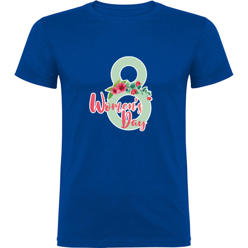 Tricou Happy Womens Day (model 9), Albastru