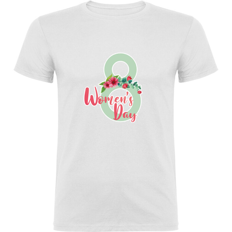Tricou Happy Womens Day (model 9), Alb