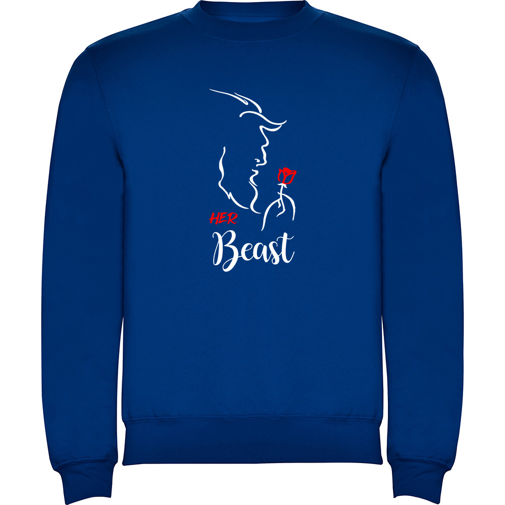 HERBEAST.PLV_.BLU_.jpg Pulover Her Beast, Albastru - imagine 1