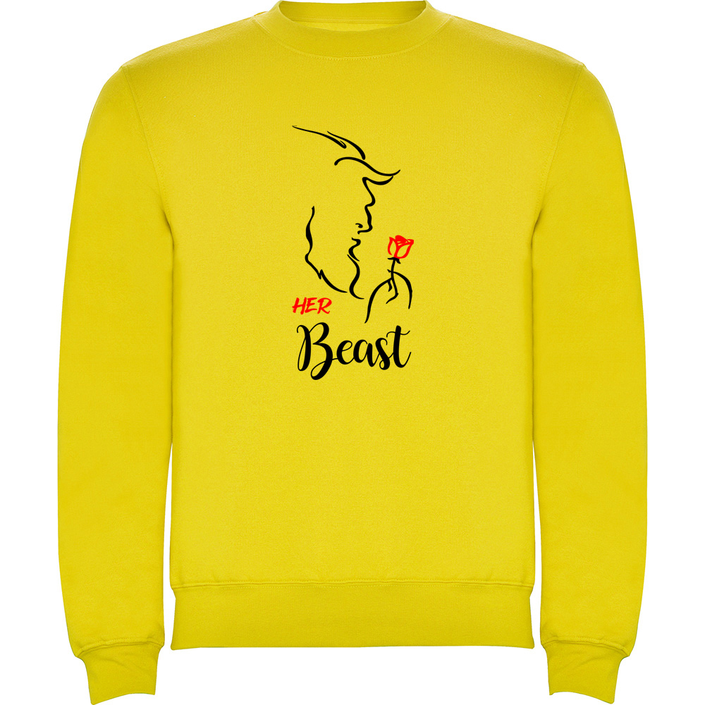 HERBEAST.PLV_.YEL_.jpg Pulover Her Beast, Galben - imagine 1