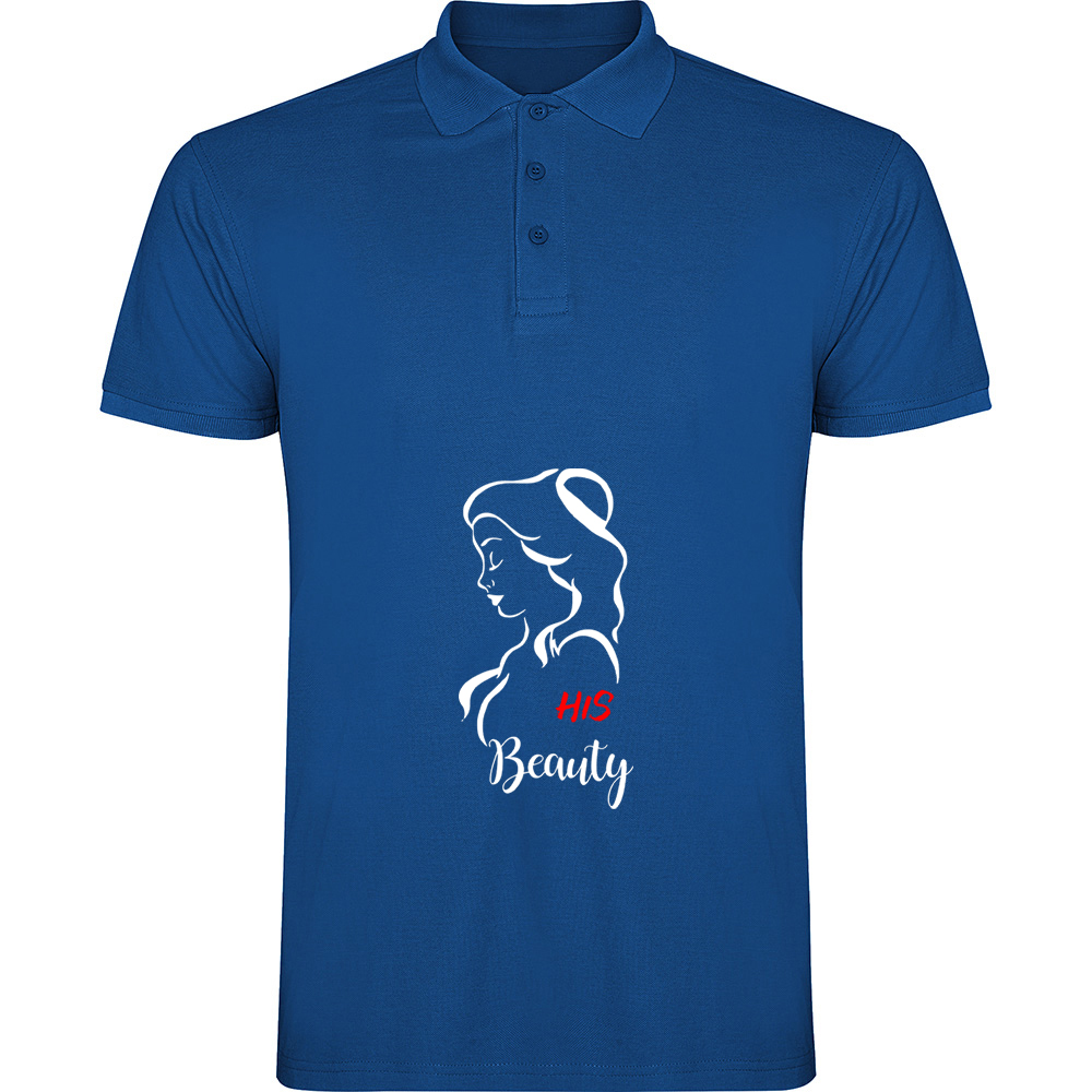 HISBEAUTY.TP_.BLU_.jpg Tricou polo His Beauty, Albastru - imagine 1
