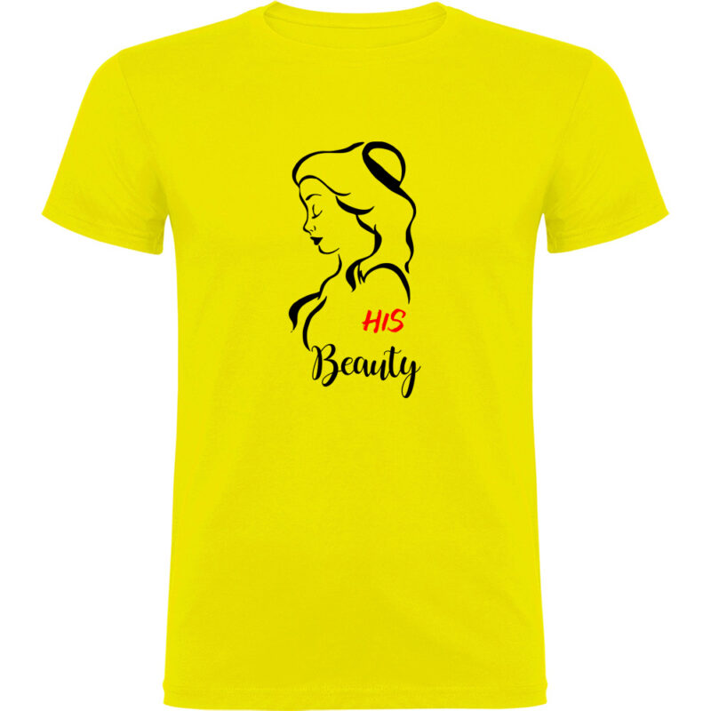 Tricou His Beauty, Galben