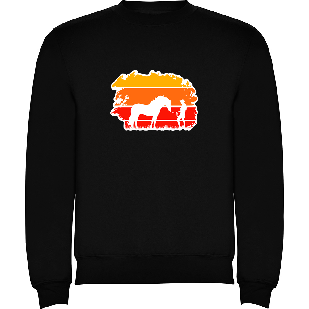 HORSE.PLV_.BLK_.jpg Pulover Horse, Negru - imagine 1