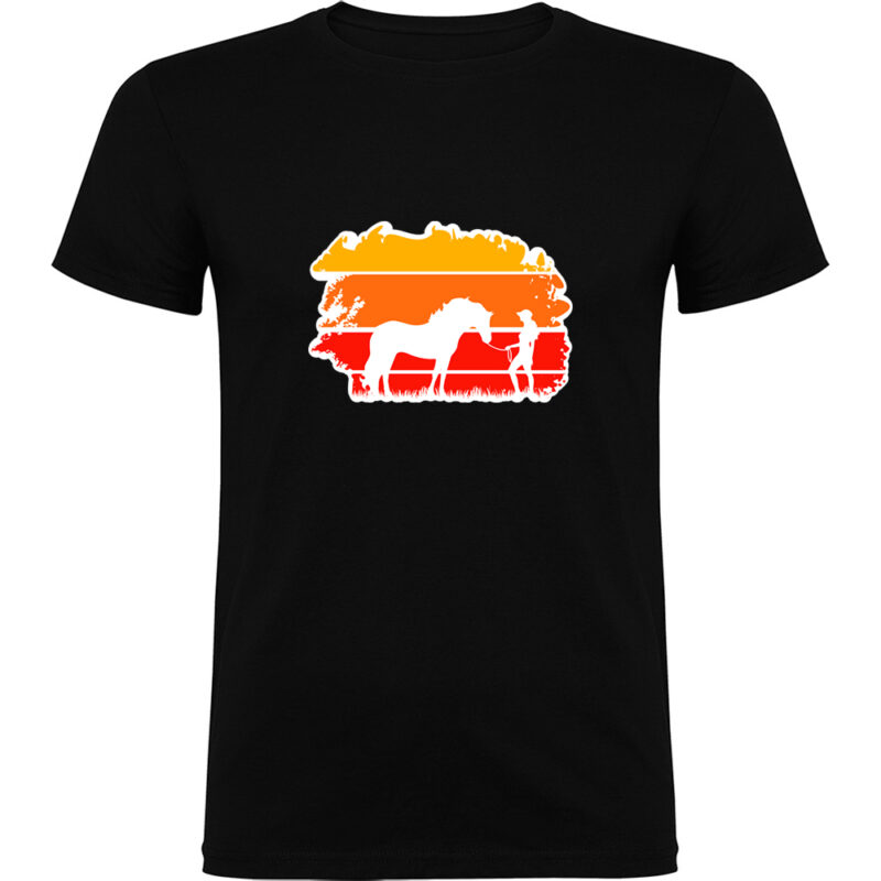 Tricou Horse, Negru