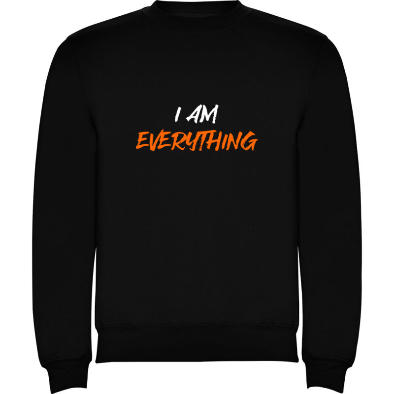 Pulover I am everything, Negru