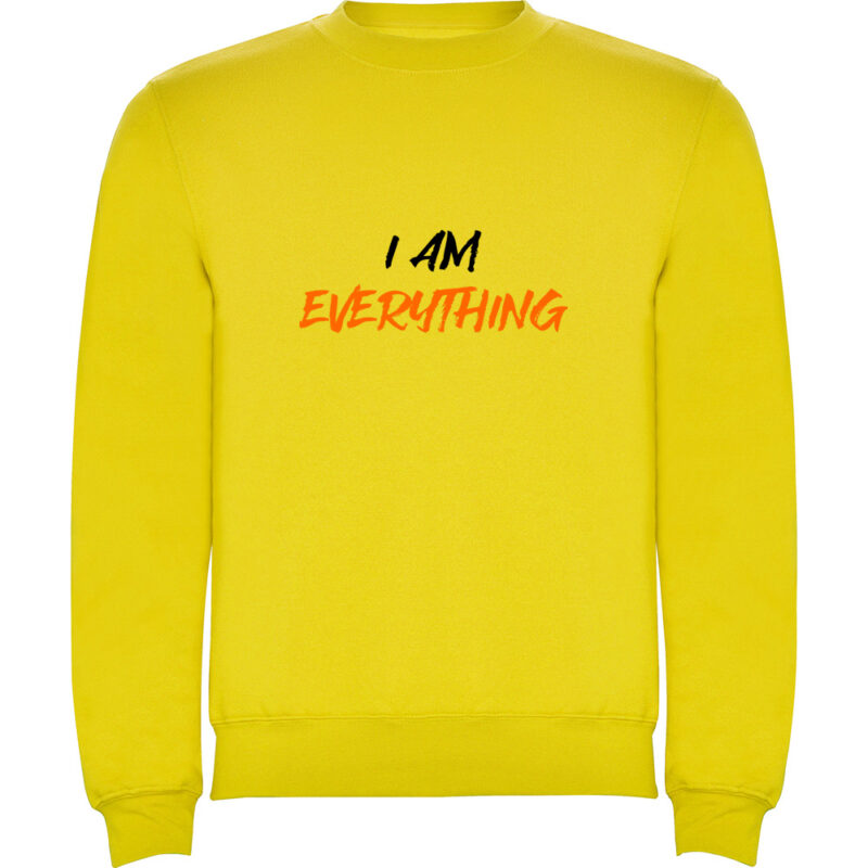 Pulover I am everything, Galben