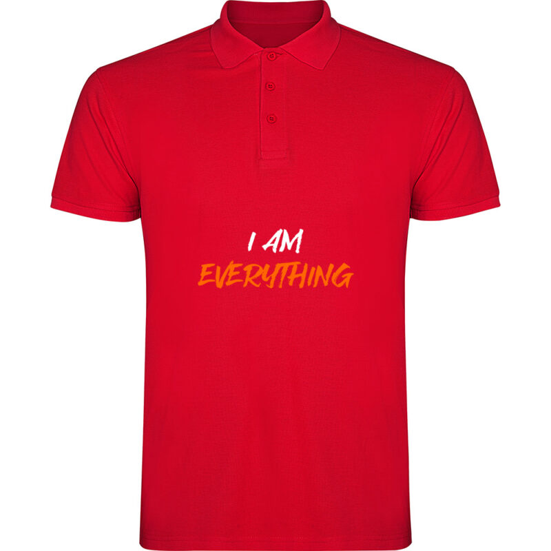 Tricou polo I am everything, Roșu