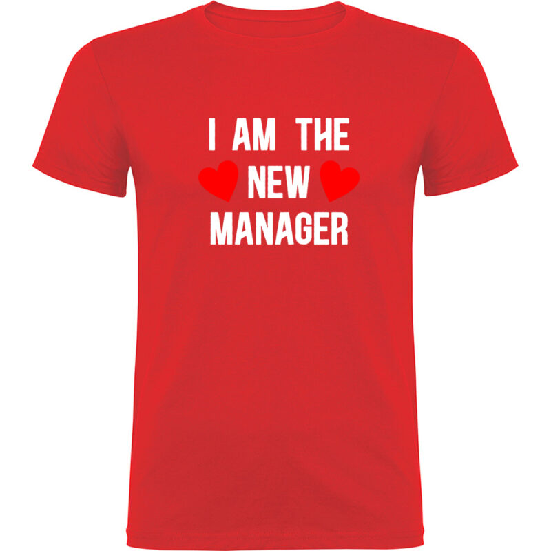 Tricou I am the new manager, Roșu