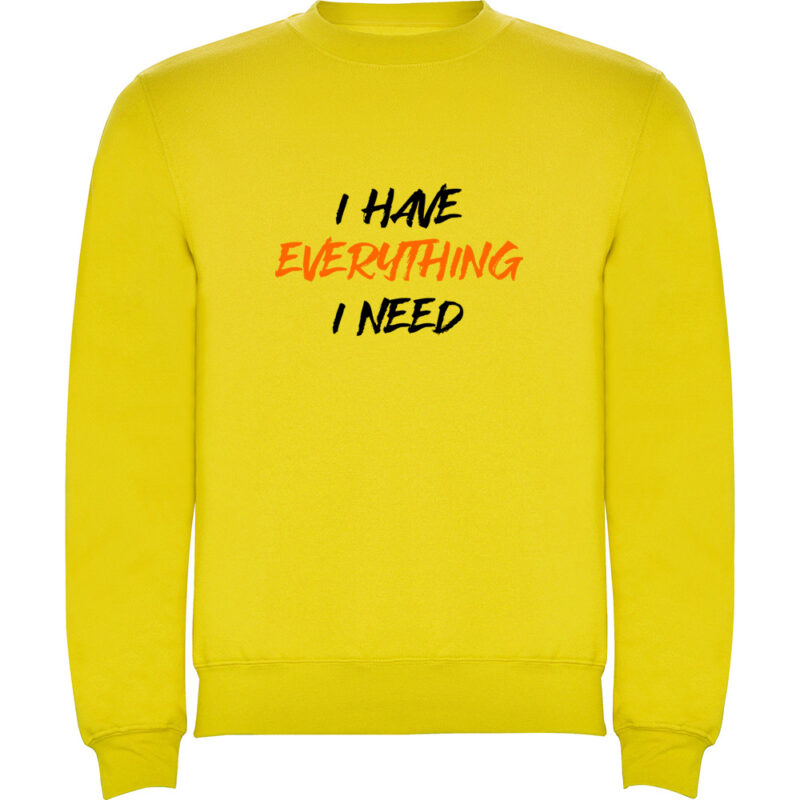 Pulover I have everything, Galben