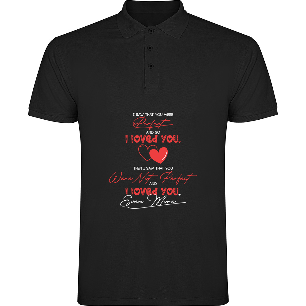 ISAWYOUPERFECT.TP_.BLK_.jpg Tricou polo I saw You perfect, Negru - imagine 1