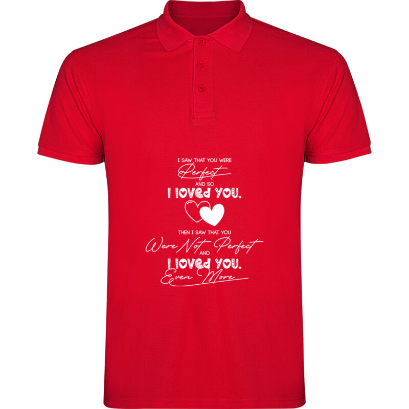 Tricou polo I saw You perfect, Roșu