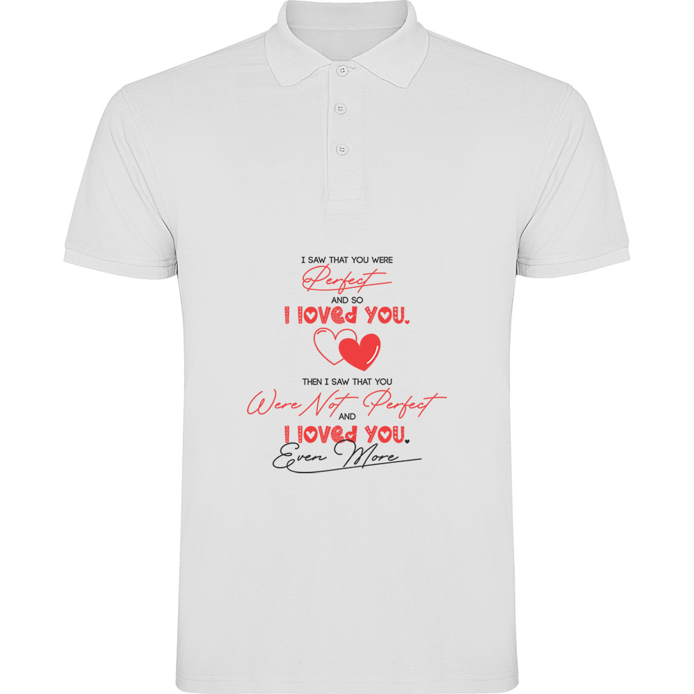 ISAWYOUPERFECT.TP_.WHT_.jpg Tricou polo I saw You perfect, Alb - imagine 1