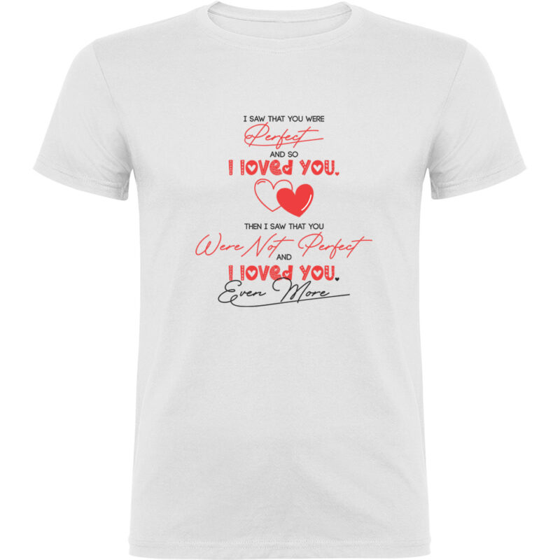 Tricou I saw You perfect, Alb