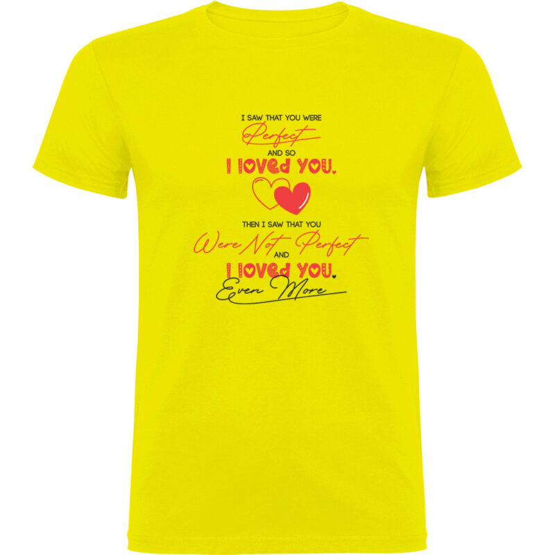 Tricou I saw You perfect, Galben