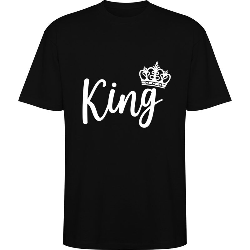 Tricou oversize King, Negru
