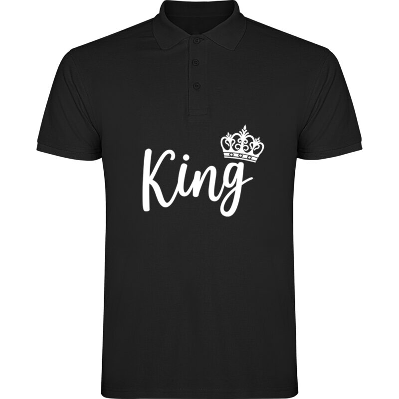 Tricou polo King, Negru