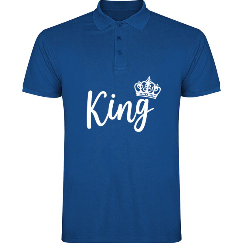 Tricou polo King, Albastru