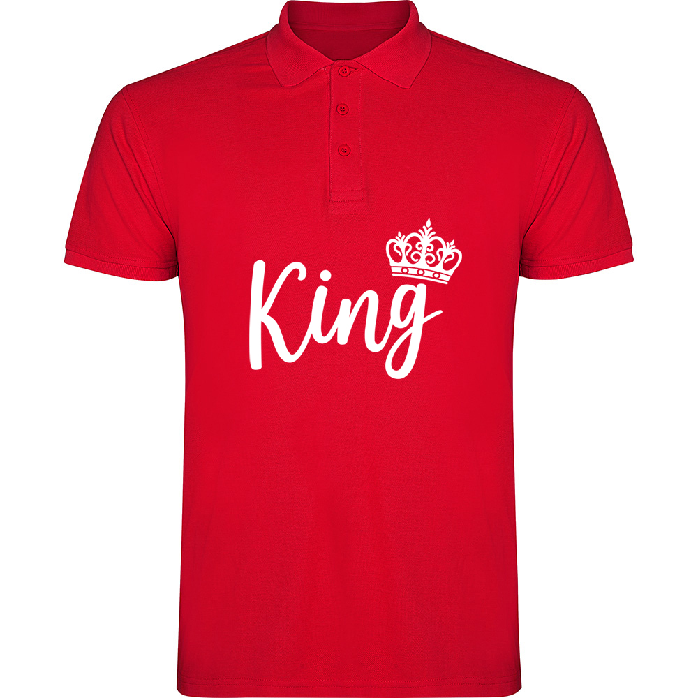 KING.TP_.RED_.jpg Tricou polo King, Roșu - imagine 1