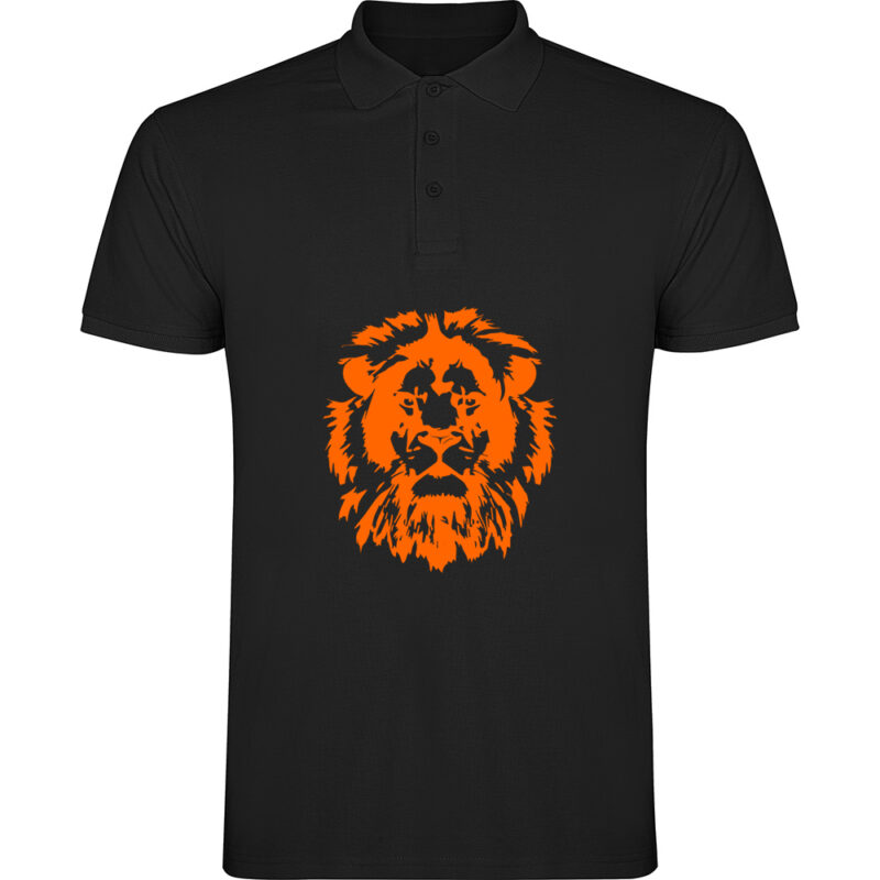 Tricou polo Leu, Negru