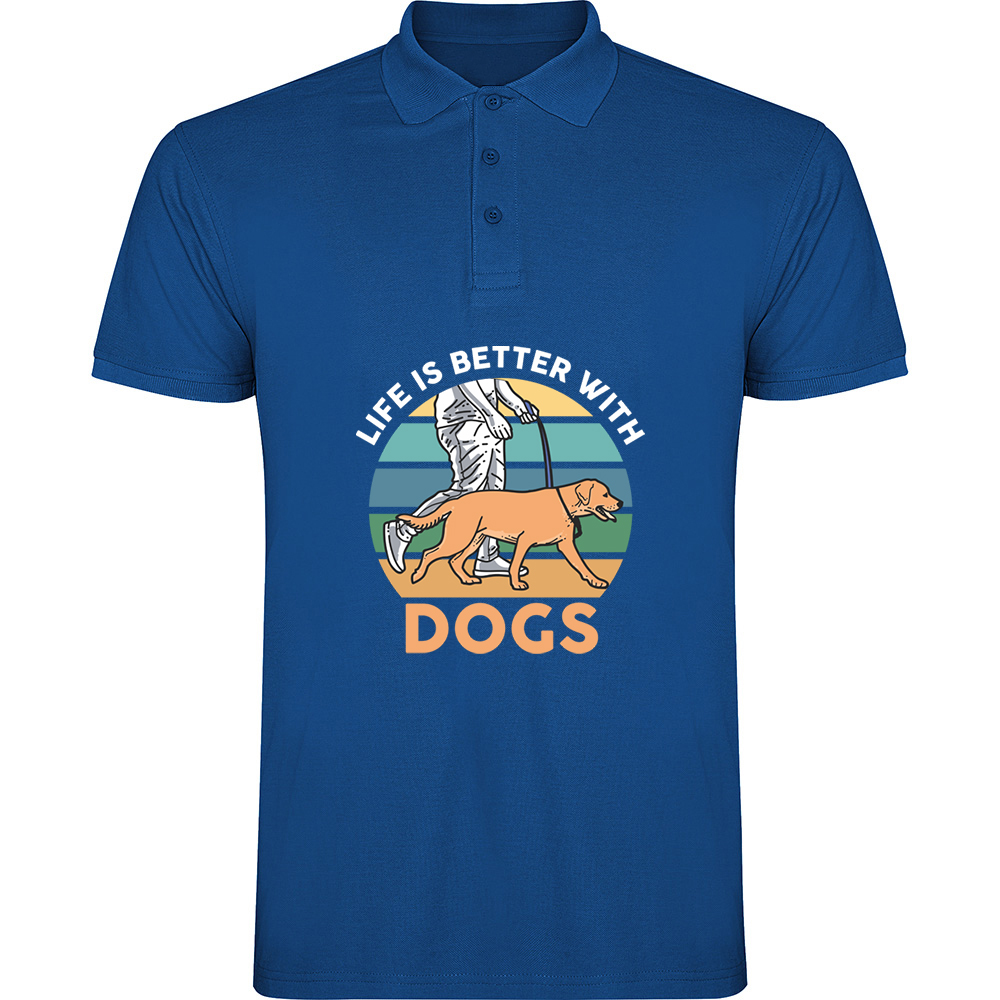 LIFEISBETTERWITHDOGS.TP_.BLU_.jpg Tricou polo Life is better with dogs, Albastru - imagine 1