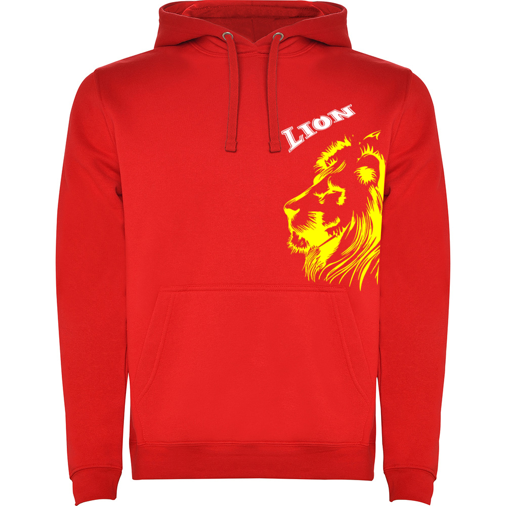 LION.HAN_.RED_.jpg Hanorac Lion, Roșu - imagine 1