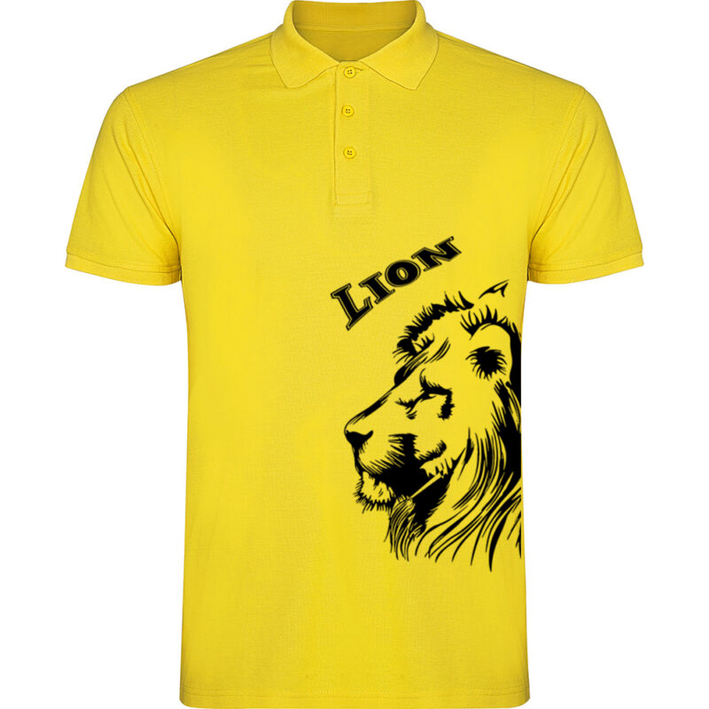 Tricou polo Lion, Galben