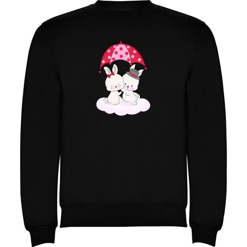 Pulover Love (Bunnies), Negru