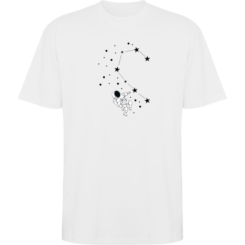 Tricou oversize Love Constelation - Ea, Alb