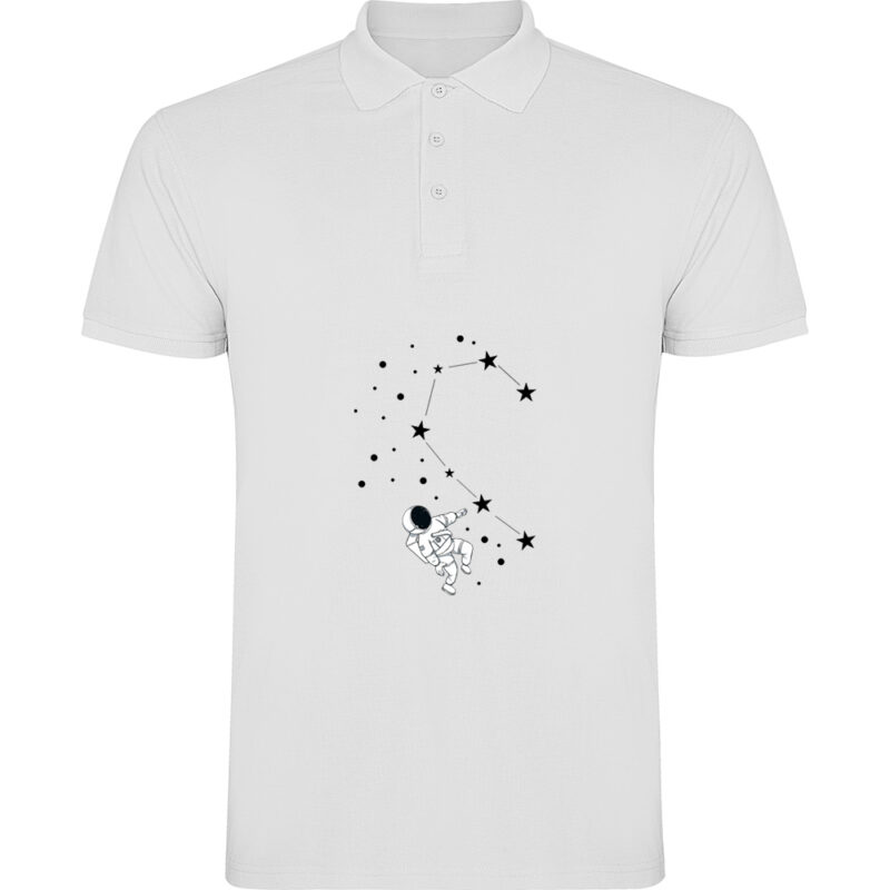 Tricou polo Love Constelation - Ea, Alb