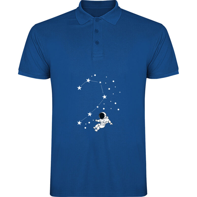 Tricou polo Love Constelation - El, Albastru