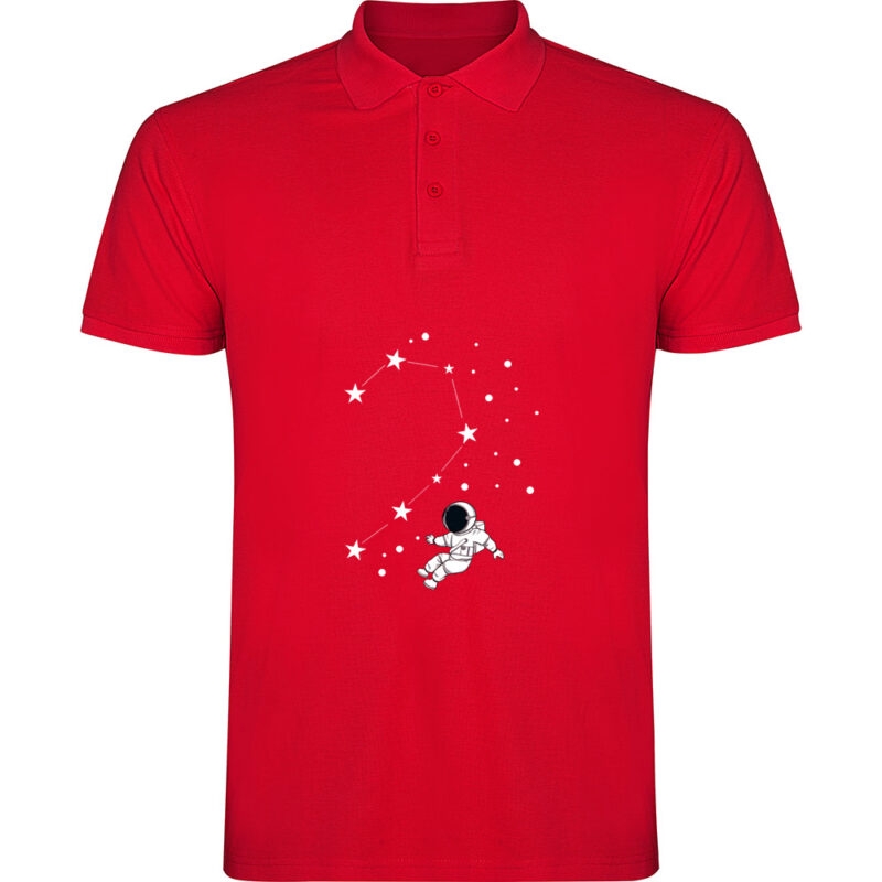 Tricou polo Love Constelation - El, Roșu