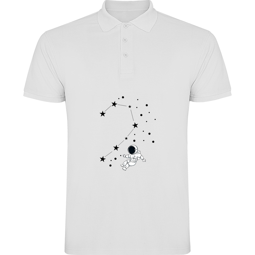 LOVECONSTELATION-EL.TP_.WHT_.jpg Tricou polo Love Constelation - El, Alb - imagine 1