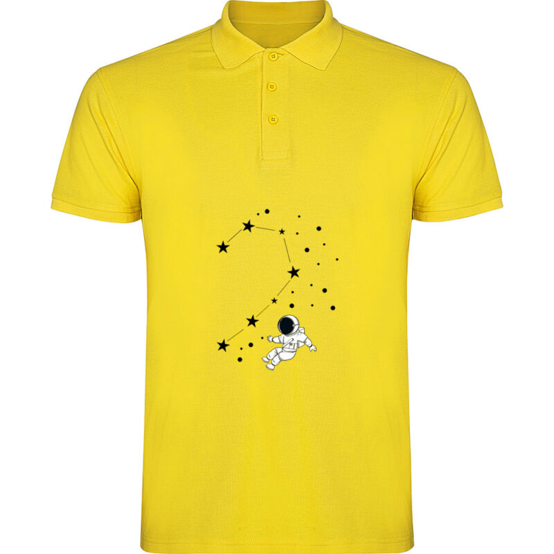 Tricou polo Love Constelation - El, Galben