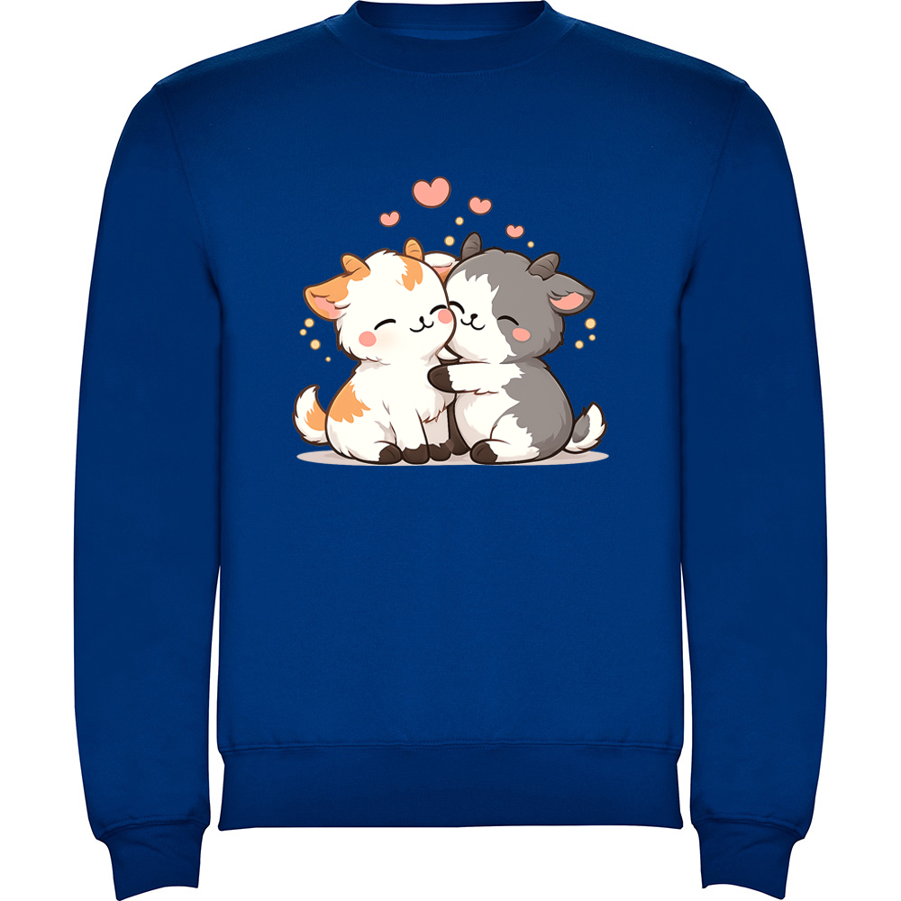 LOVEGOATS.PLV_.BLU_.jpg Pulover Love (Goats), Albastru - imagine 1