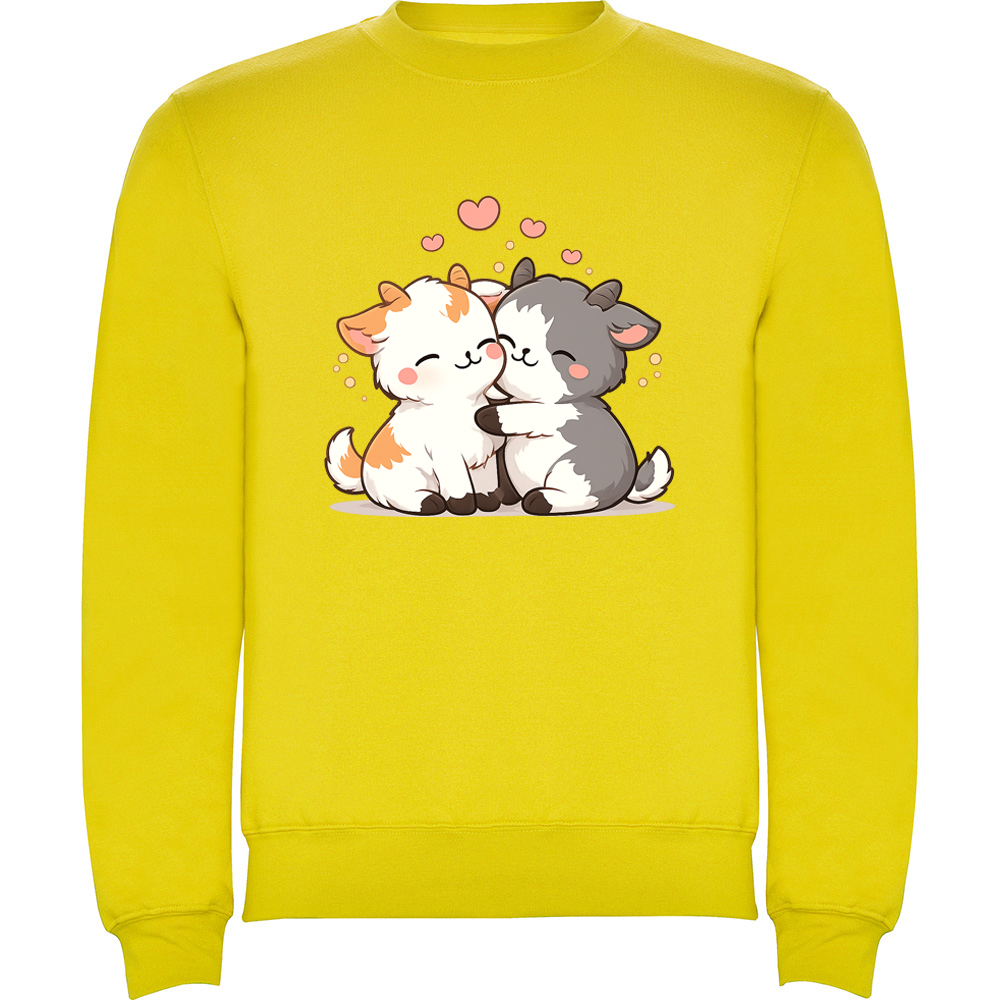 LOVEGOATS.PLV_.YEL_.jpg Pulover Love (Goats), Galben - imagine 1