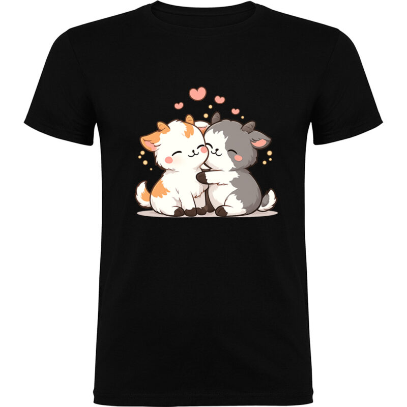 Tricou Love (Goats), Negru