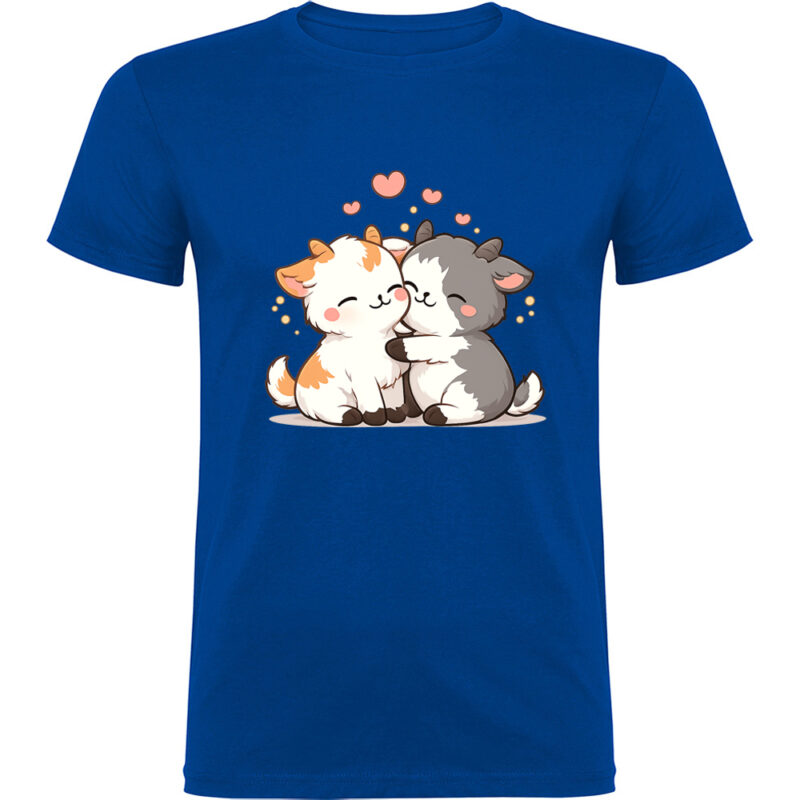 Tricou Love (Goats), Albastru